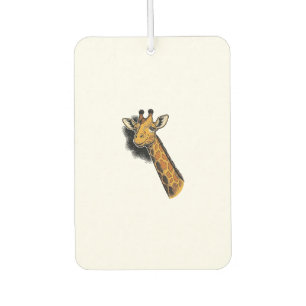 Désodorisant Pour Voiture Conception de T-shirt de girafe mignon gravé vinta