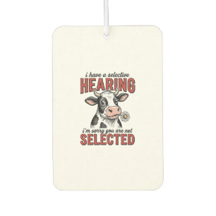 Désodorisant Pour Voiture Conception de t-shirt vintage de vache à l'ouïe sé