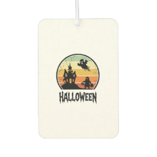 Désodorisant Pour Voiture Conception de T-shirt Vintage Halloween Maison Han