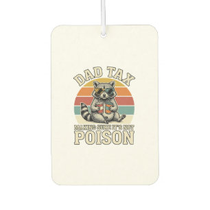 Désodorisant Pour Voiture Conception de T-Shirt Vintage Raton Laveur Taxe Pa