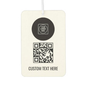 Désodorisant Pour Voiture Conception de texte de code QR de logo personnalis