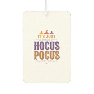 Désodorisant Pour Voiture Conception de typographie Halloween Hocus Pocus vi