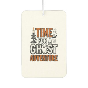 Désodorisant Pour Voiture Conception de typographie vintage Halloween Ghost 