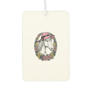 Désodorisant Pour Voiture Conception de vecteur d'art de portrait de cheval 