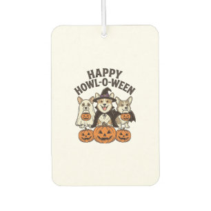 Désodorisant Pour Voiture Conception de vecteur de chien de corgi de Hallowe