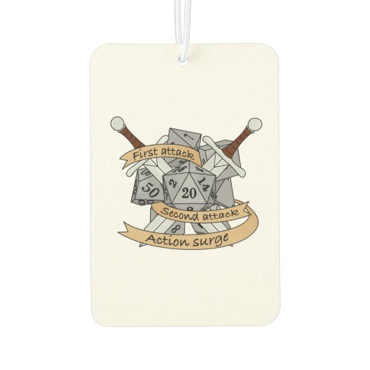 Désodorisant Pour Voiture Conception des dés de combat (Dos)