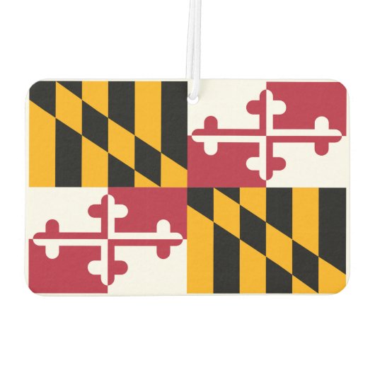 Désodorisant Pour Voiture Conception du drapeau de l'État du Maryland (Dos)