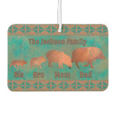 Désodorisant Pour Voiture Conception entièrement personnalisable de la famil (Devant)