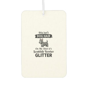Désodorisant Pour Voiture Conception Scottish Terrier Pailleté Amateur de Ch