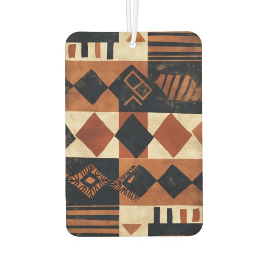 Désodorisant Pour Voiture Conception verticale avec éléments africains (Dos)