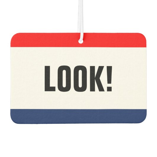 Désodorisant Pour Voiture Concessionnaire automobile Nouvelle promotion pers (Devant)