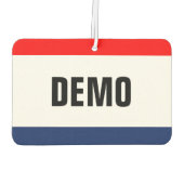 Désodorisant Pour Voiture Concessionnaire automobile Promotion DEMO personna (Dos)