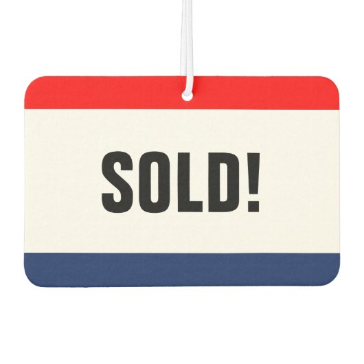 Désodorisant Pour Voiture Concessionnaire automobile Promotion vendue person (Devant)