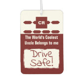 Désodorisant Pour Voiture Cool Uncle ajouter lecteur photo coffre-fort borde (Devant)