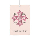 Désodorisant Pour Voiture Coptic Cross (Devant)