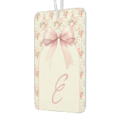 Désodorisant Pour Voiture Coquette Monogram Rose Bow (Gauche)