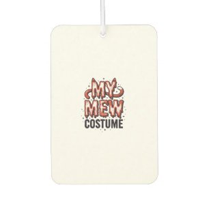 Désodorisant Pour Voiture Costume de chat mignon d'Halloween Design vintage_