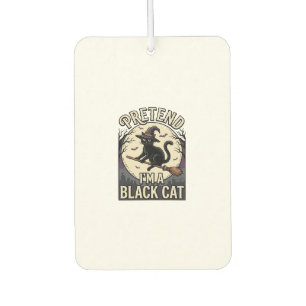 Désodorisant Pour Voiture Costume de chat noir vintage Halloween sorcière ch