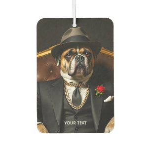 Désodorisant Pour Voiture Costume noir Imaginaire mignon chien
