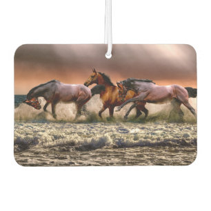 Désodorisant Pour Voiture Coucher de soleil et Surf des chevaux