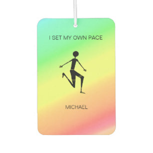 Désodorisant Pour Voiture Couleurs tropicales et Awesome Silhouette Athlete