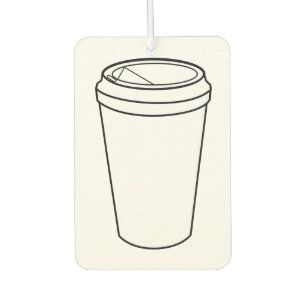 Désodorisant Pour Voiture Coupe du café (Papier à aller)
