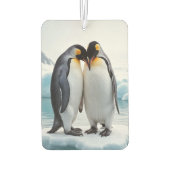 Désodorisant Pour Voiture Couple De Pingouin Sur Un Iceberg (Dos)