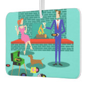 Désodorisant Pour Voiture Couple rétro avec Freshener à air de chien (Gauche)