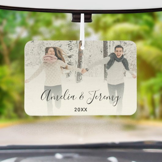 Désodorisant Pour Voiture Couple's Personalized Photo