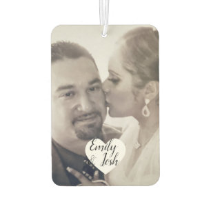 Désodorisant Pour Voiture Couples Photo Heart Air Freshener