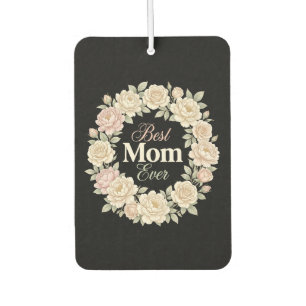 Désodorisant Pour Voiture Couronne Élégante Florale Meilleure Maman