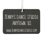 Désodorisant Pour Voiture Cours de danse sur mesure École Studio Petits dans (Dos)