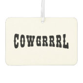 DÉSODORISANT POUR VOITURE COWGRRRL (Dos)