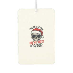 Désodorisant Pour Voiture Crâne de Noël Ho Ho Ho Humour Design