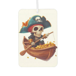 Désodorisant Pour Voiture Crâne de pirate drôle de Bone Buccaneer