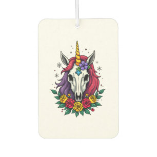 Désodorisant Pour Voiture Crâne de sucre de licorne Art mexicain, T-Shirt de