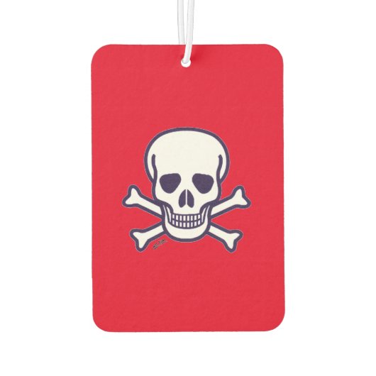Désodorisant Pour Voiture Crâne n Bones rouge voiture air freshenseur (Dos)