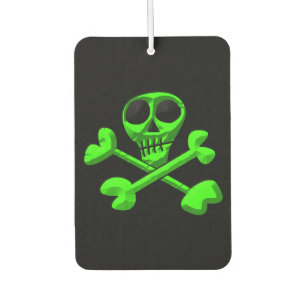 Désodorisant Pour Voiture crâne vert
