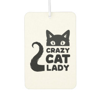 Désodorisant Pour Voiture Crazy Cat Lady Air Freshener