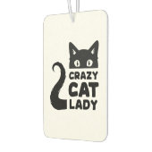 Désodorisant Pour Voiture Crazy Cat Lady Air Freshener (Gauche)
