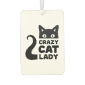 Désodorisant Pour Voiture Crazy Cat Lady Air Freshener (Dos)