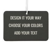 Désodorisant Pour Voiture Create Your Own Personalized Custom Branding (Dos)