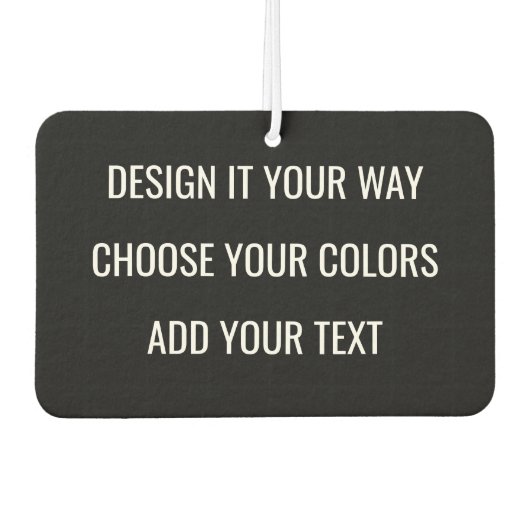 Désodorisant Pour Voiture Create Your Own Personalized Custom Branding (Devant)