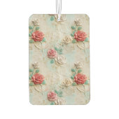 Désodorisant Pour Voiture Crème rouge rose Rose Floral (Dos)