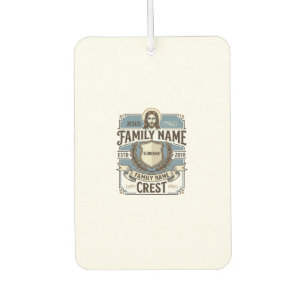 Désodorisant Pour Voiture Crête de nom de famille Jésus Crête de nom de fami
