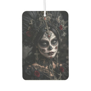 Désodorisant Pour Voiture Crimson Gothic Calavera – Rose Noire