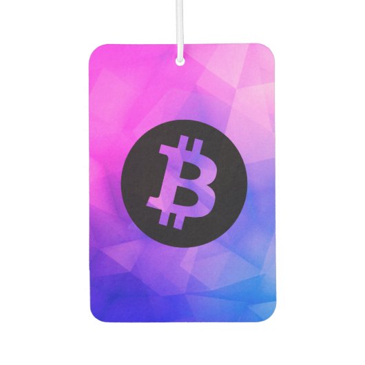 Désodorisant Pour Voiture Cristal Bitcoin (Devant)
