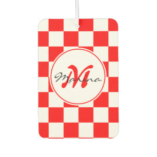 Désodorisant Pour Voiture Croatie Hrvatska Nom Monogramme