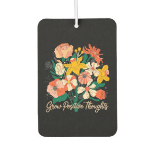 Désodorisant Pour Voiture Croissance des pensées positives - Floral Inspirat