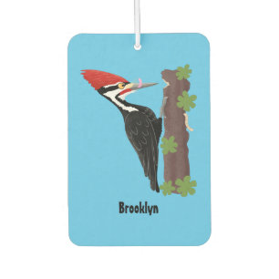 Désodorisant Pour Voiture Cue drôle Pileated woodpecker dessin d'illustratio